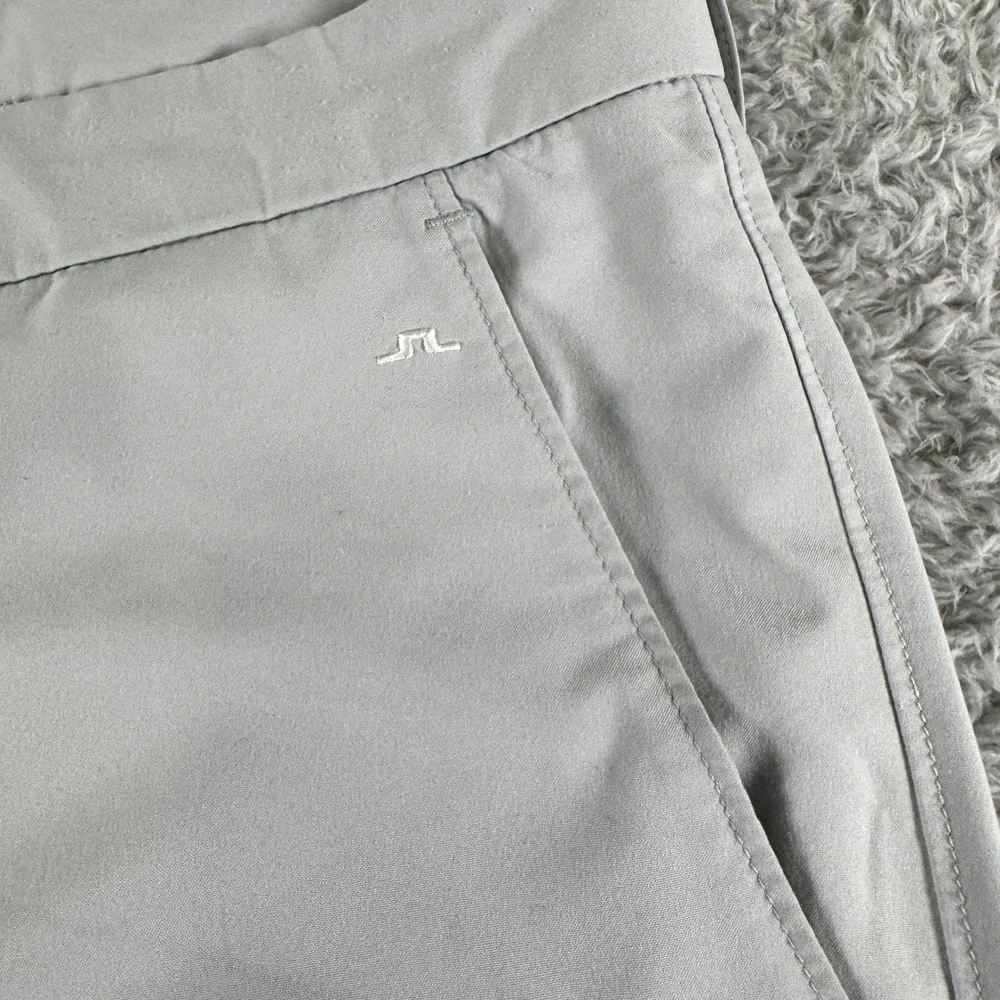 J.Lindeberg Somle Golf Shorts Mens 34 Light Grey Performance Technical GMPA05573